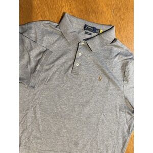Polo Ralph Lauren Polo Shirt XXL Classic Fit Gray Heather Flesh Pony Cotton